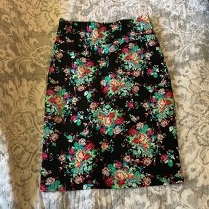 Gently worn Lularoe Cassie Unicorn floral print
